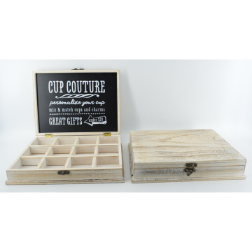 Nueva caja de madera Couture con rejillas